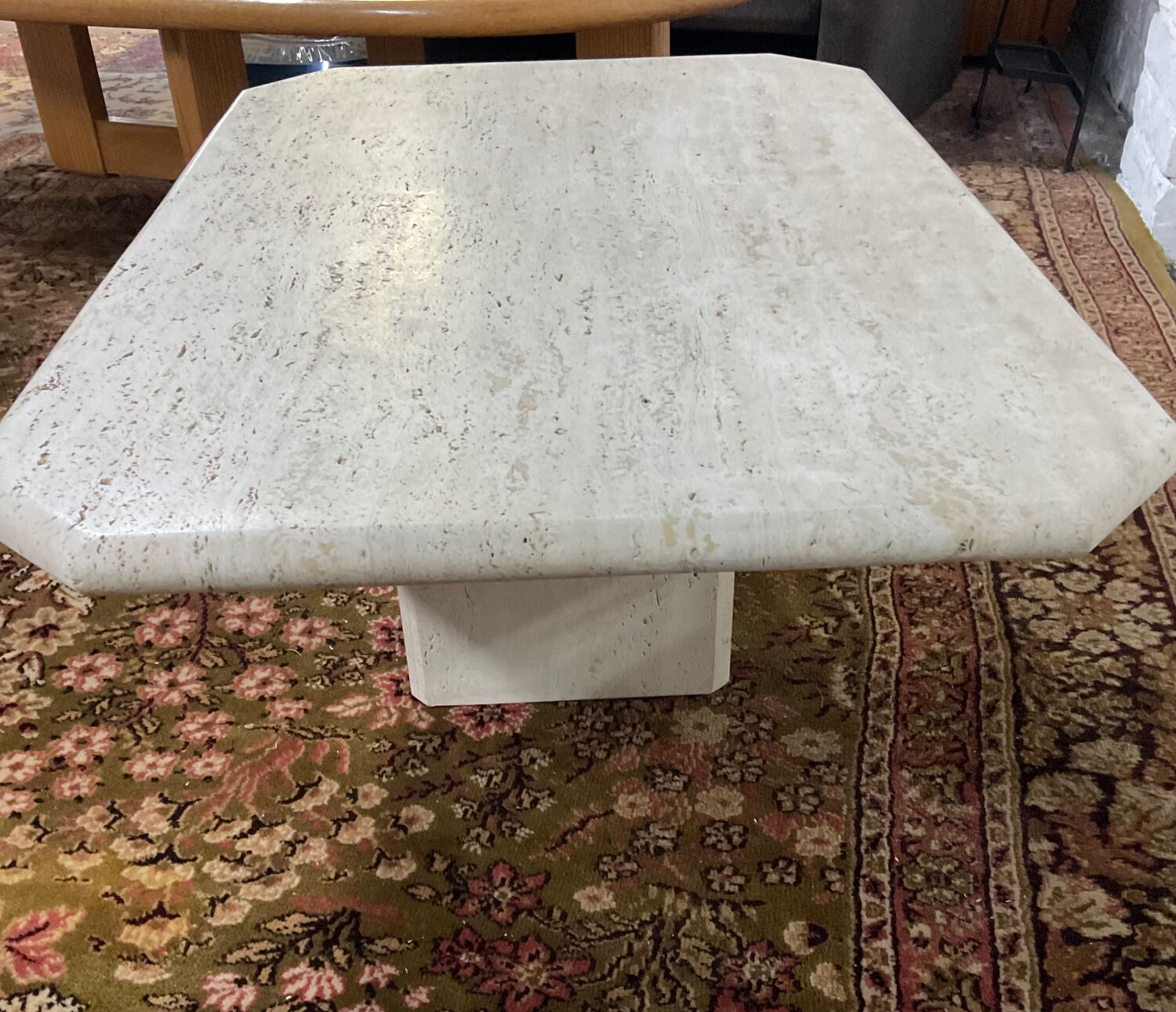 Travertine coffee table from the 70s