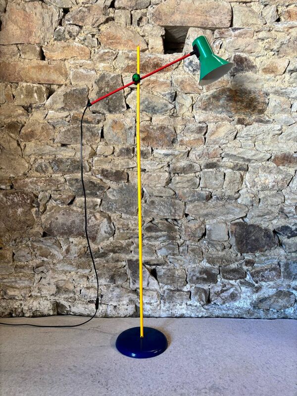 Lampadaire Veneta Lumi vintage années 80