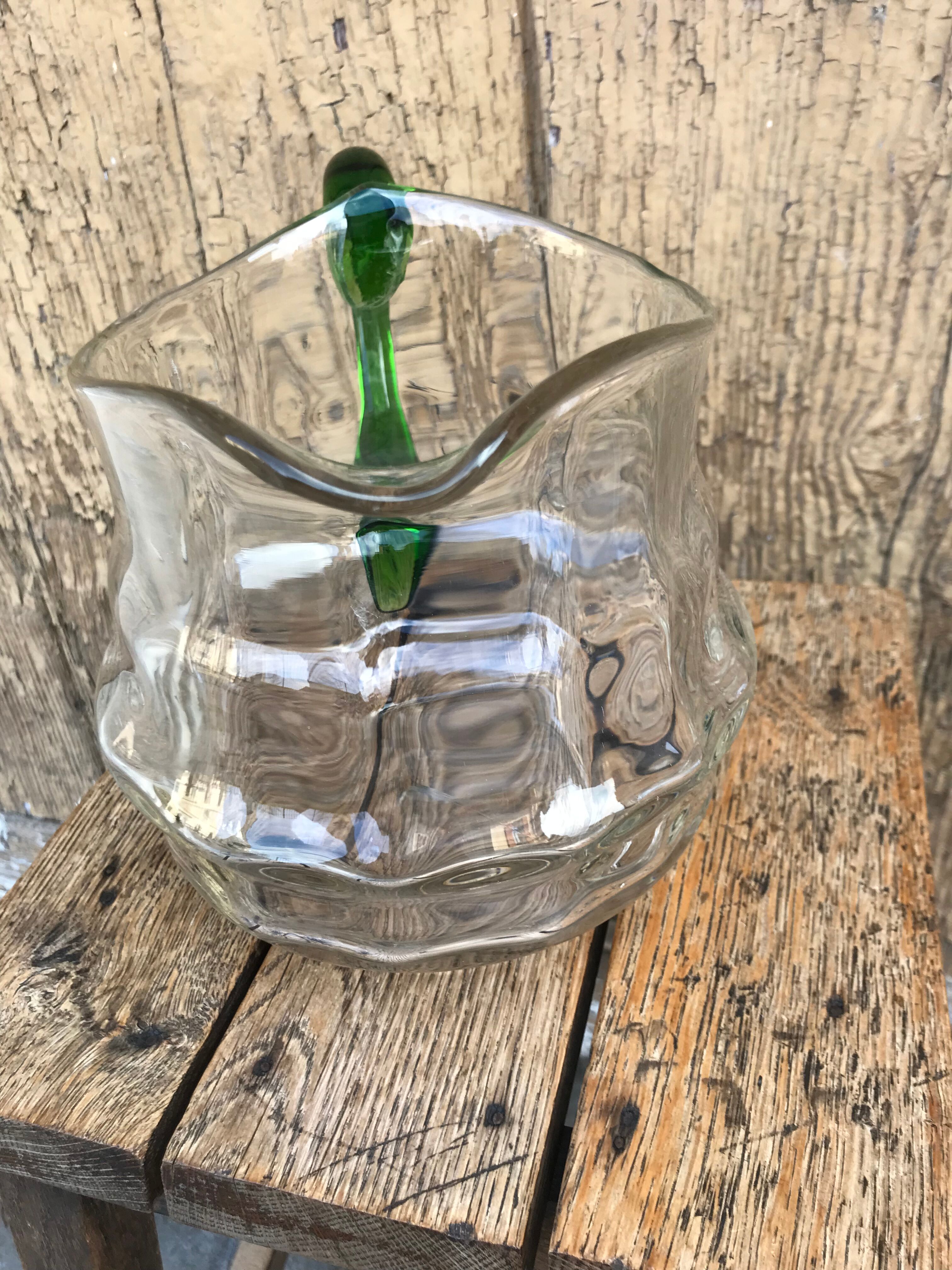 Old glass pitcher