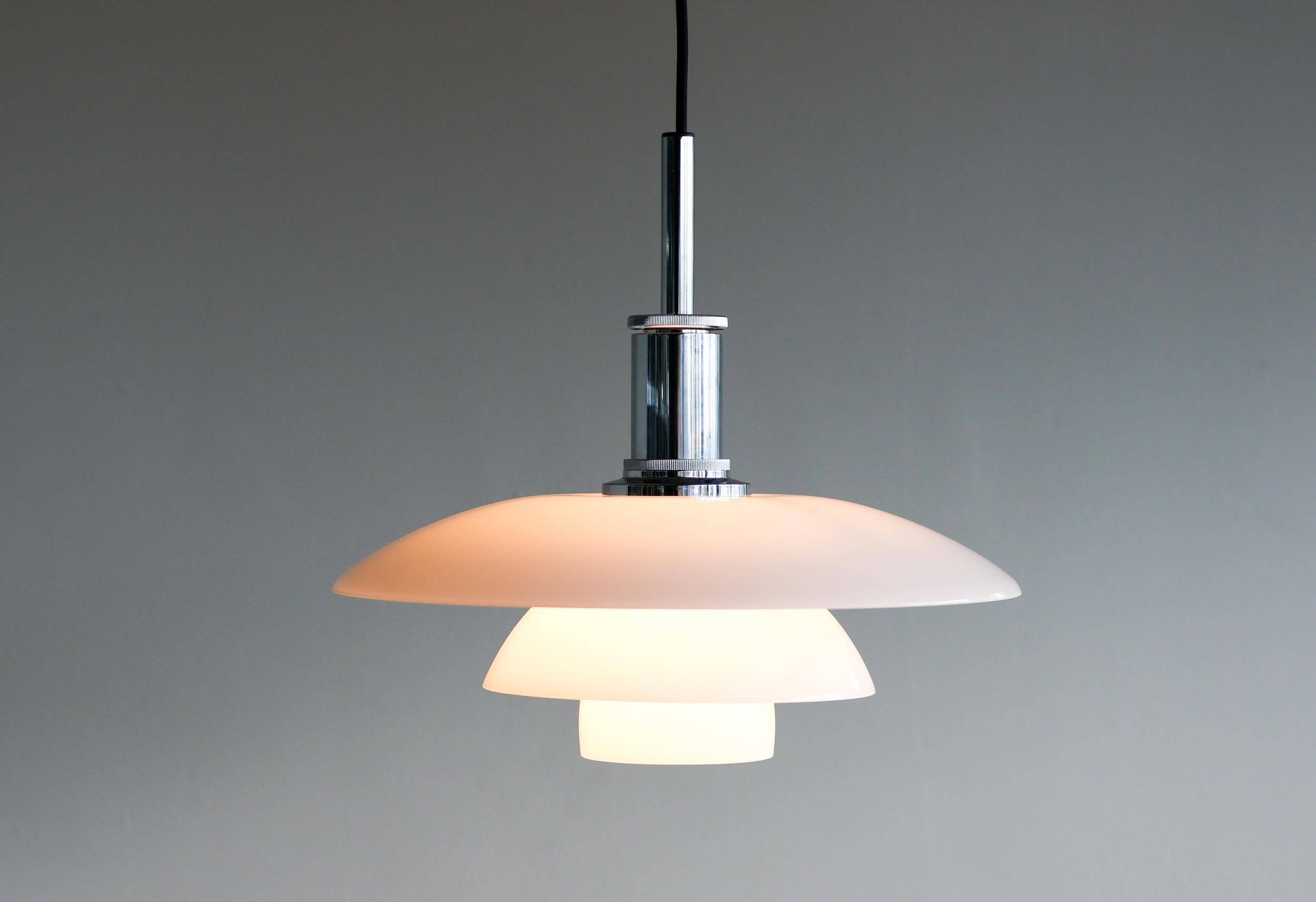 Poul Henningsen PH 4½-4 Glass Suspension Light by Louis Poulsen