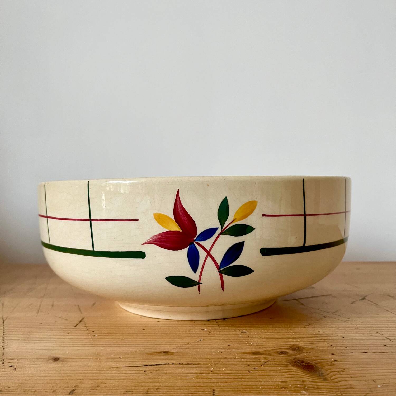 Gien faience salad bowl