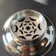 Vintage French silver-plated butter press, Coquillor style.