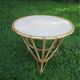 Round rattan table