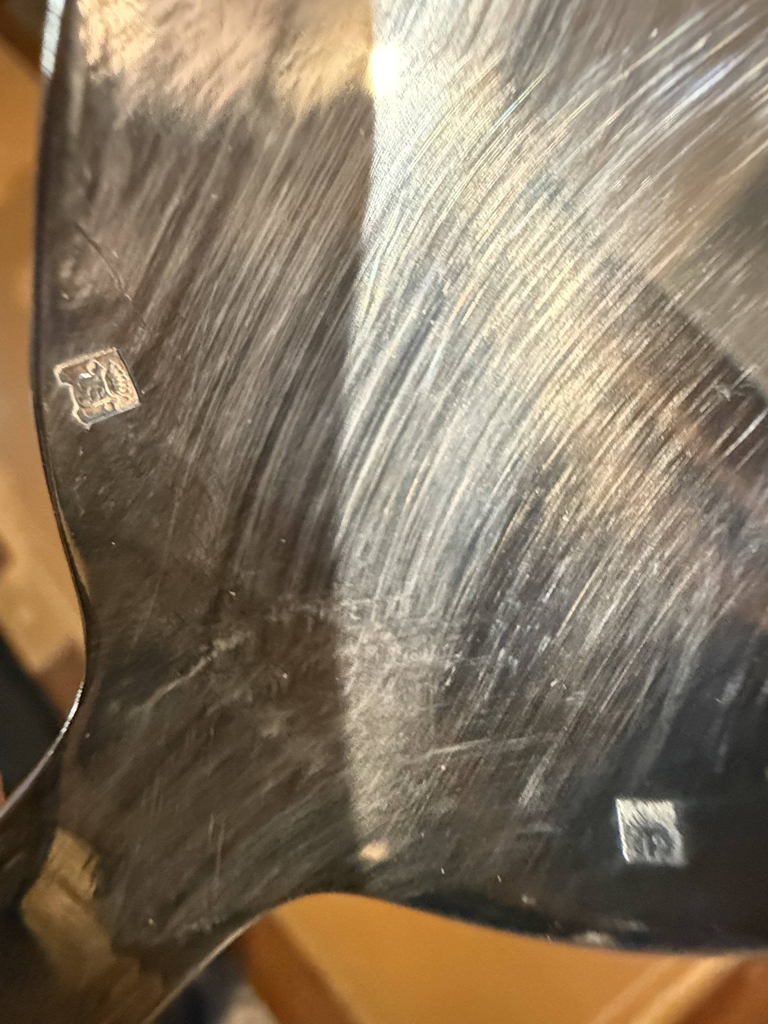 Silver-plated salad servers