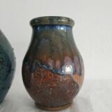 Set of two vintage terracotta vases