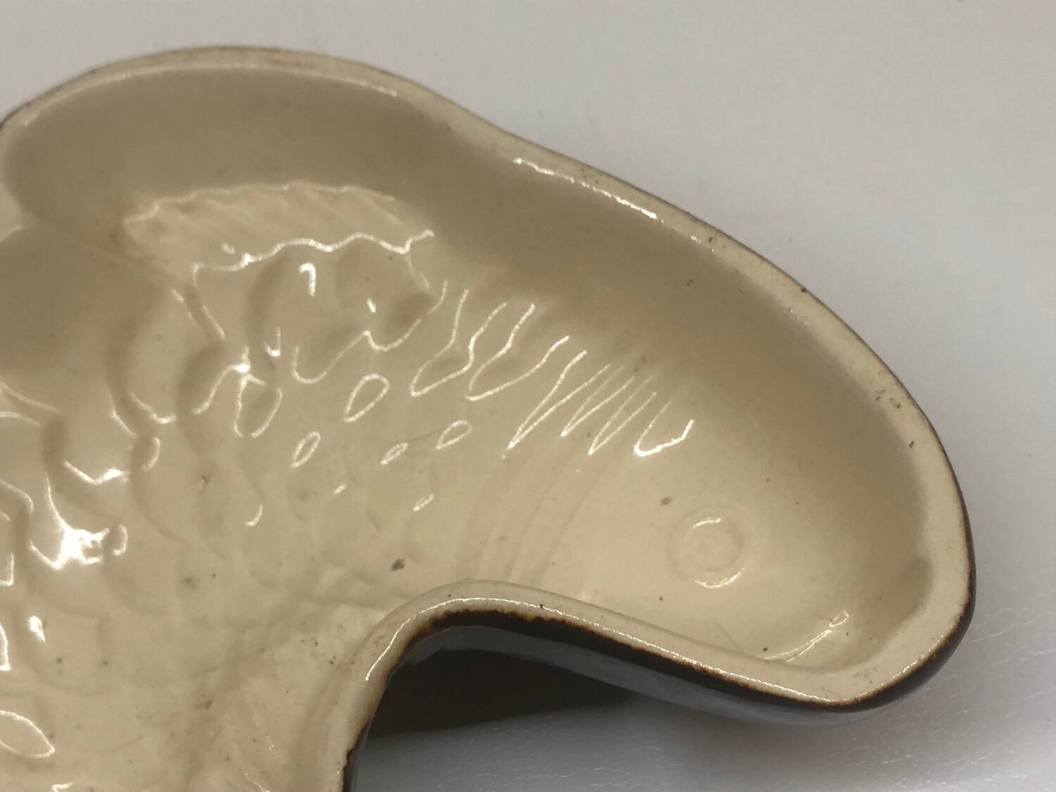 Vintage zoomorphic fish dish