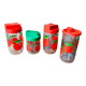 Henkel vintage apple glass jar set