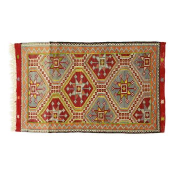 Anatolian handmade kilim rug 142 cm x 83 cm