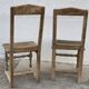 Set of 2 rustic mountain folk art chairs