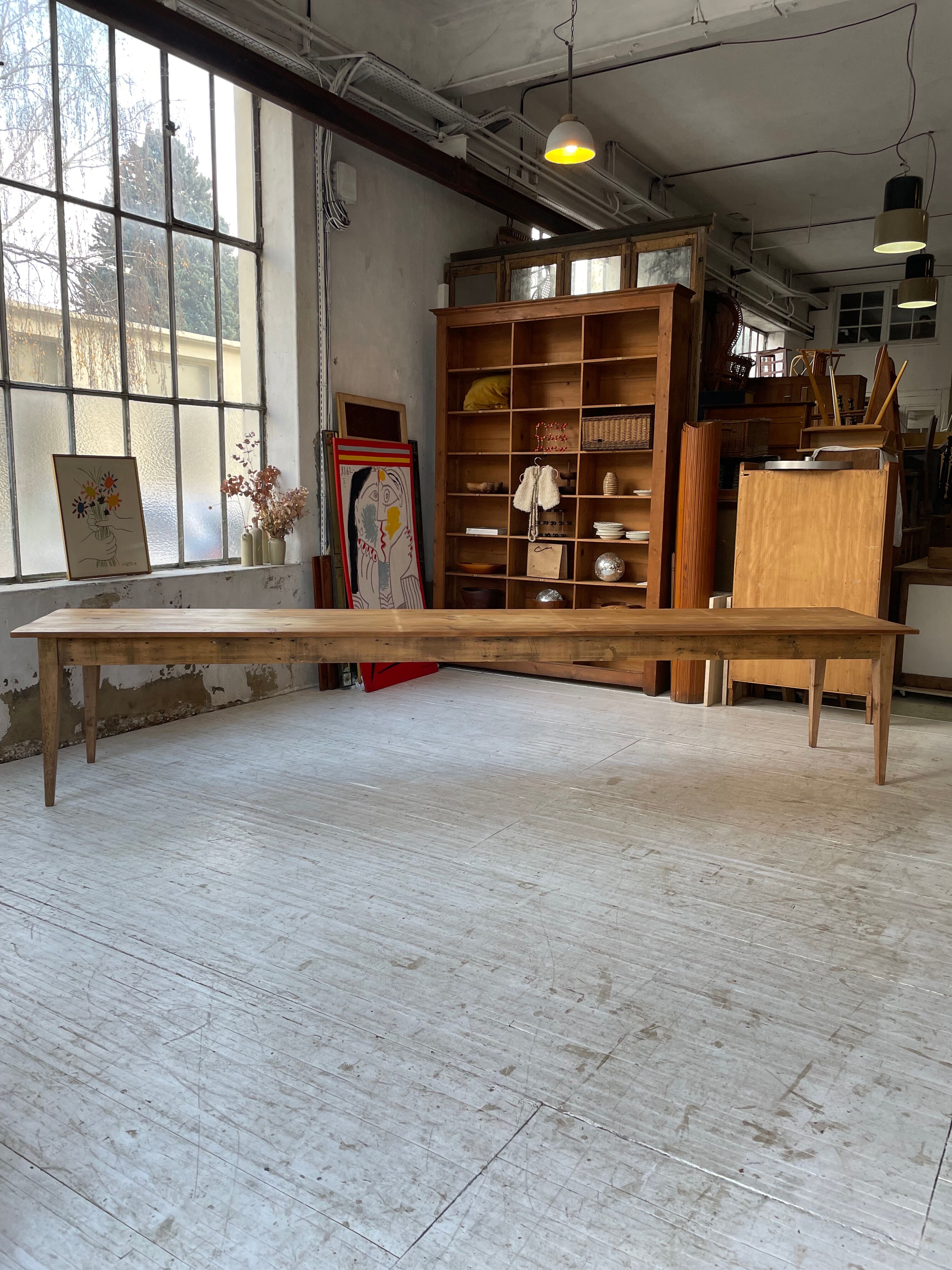 Farmhouse table beech pine XL 4m