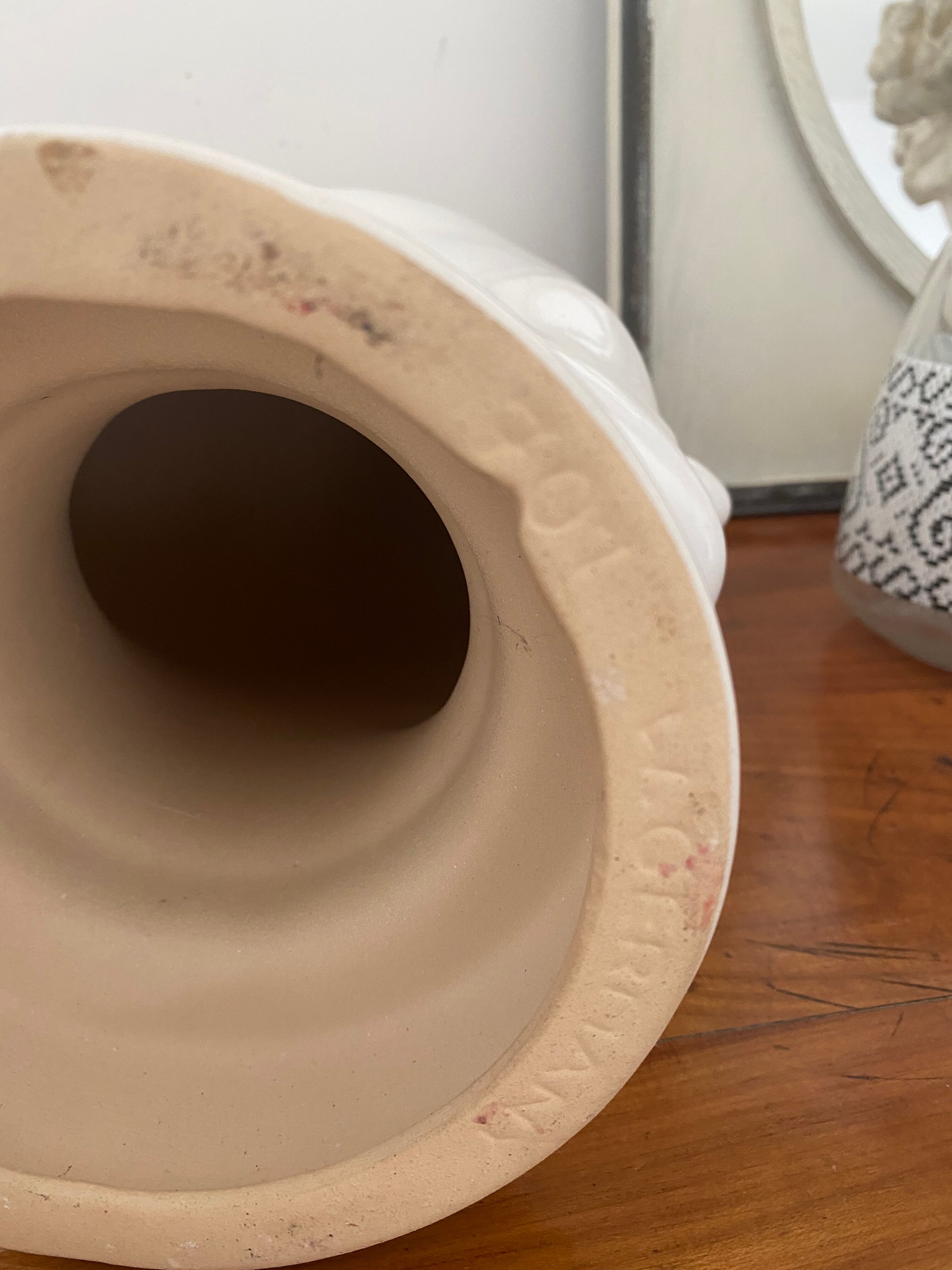 Ceramic marotte hat head West Germany