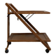 Mid-century modern folding wooden service trolley from the 1960s