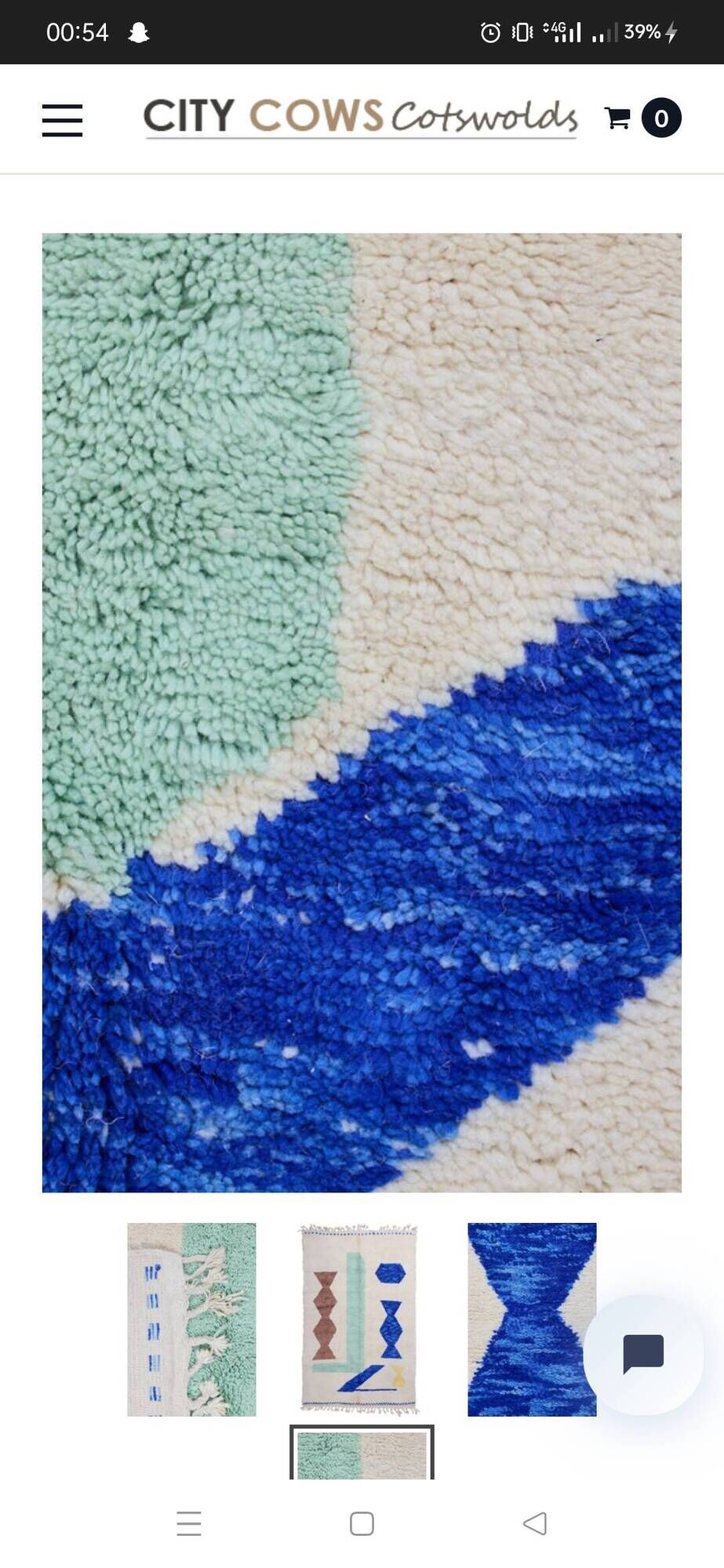 Tapis azilal fait à la main traditionnel 250cm x 150cm