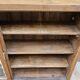 Ancien buffet vitré Art déco en teck birman
