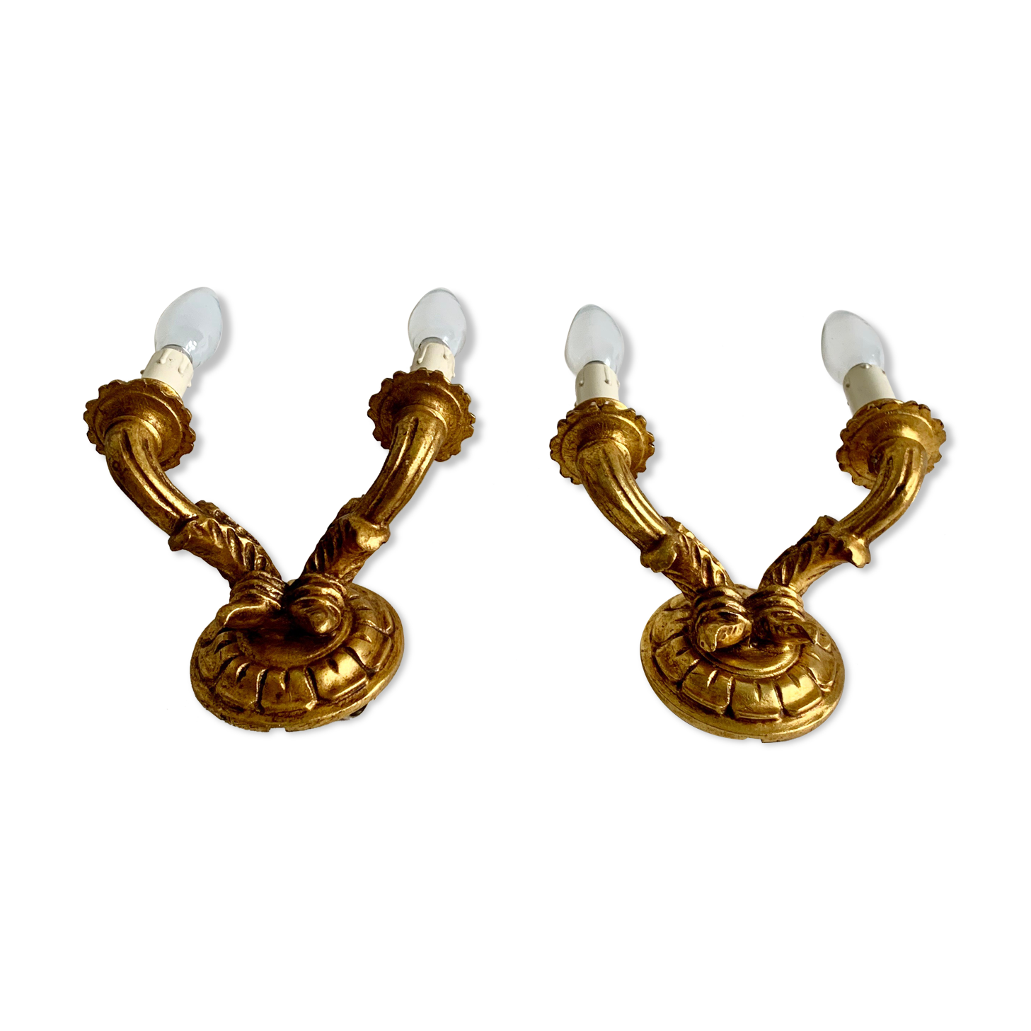 Pair of wall lamps, 1960s