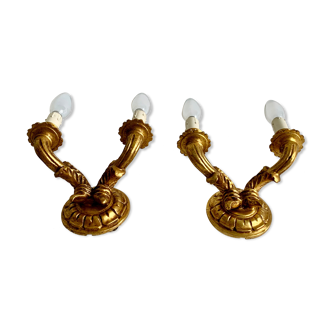 Pair of wall lamps, 1960s