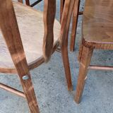 Set of four bistro chairs