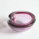 Murano glass purple bullicante trinket bowl, 1960s