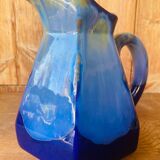 Pichet en grés flammé bleu Art Deco