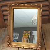 Miroir cadre bois sculpté dorée patiné dp 0823310