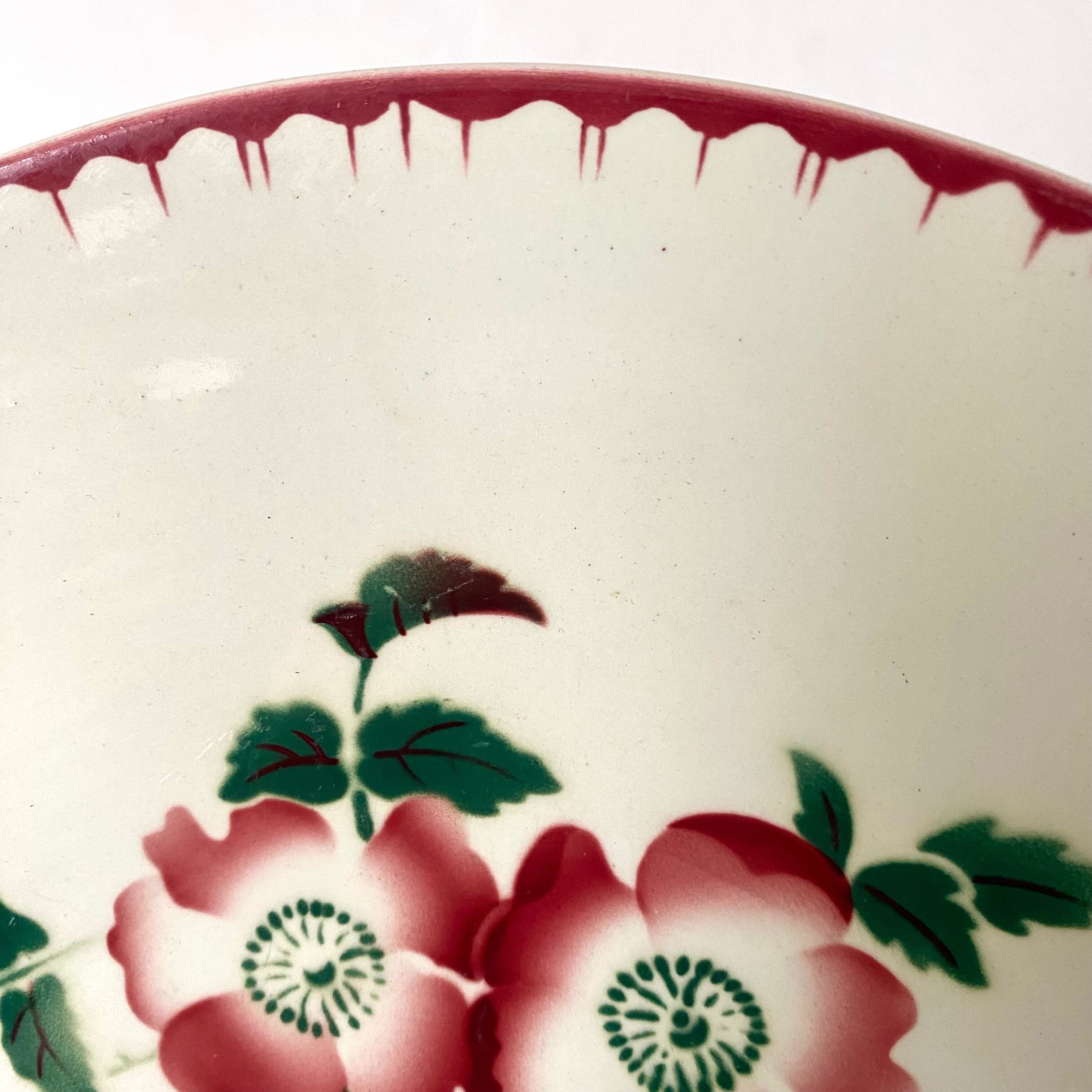 Floral pie dish Sarreguemines Epernay