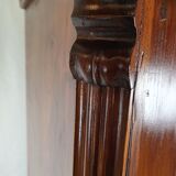 Rustic Wardrobe in Fir with Curtains