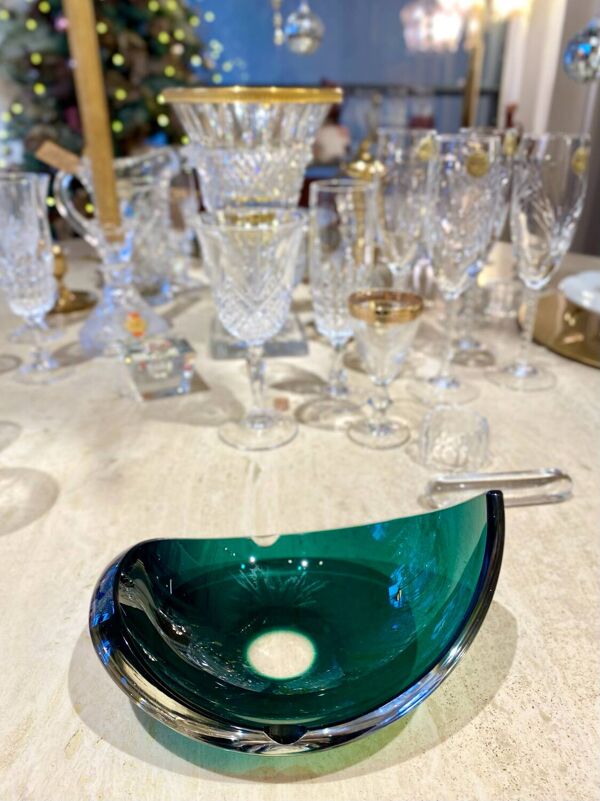 Cendrier / vide poche Val Saint Lambert 1950 Delvenne