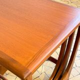 Teak trundle coffee table