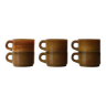Set of 6 small retro coffee cups