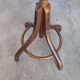 Porte-manteau vintage en bois cintré, arbre à hall Thonet, meuble d'entrée en bois foncé