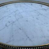 Marble bouillotte table