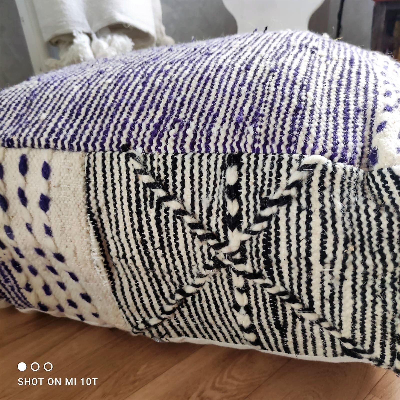 Berber pouf boujad oldschool 60cm by 60cm by 25cm