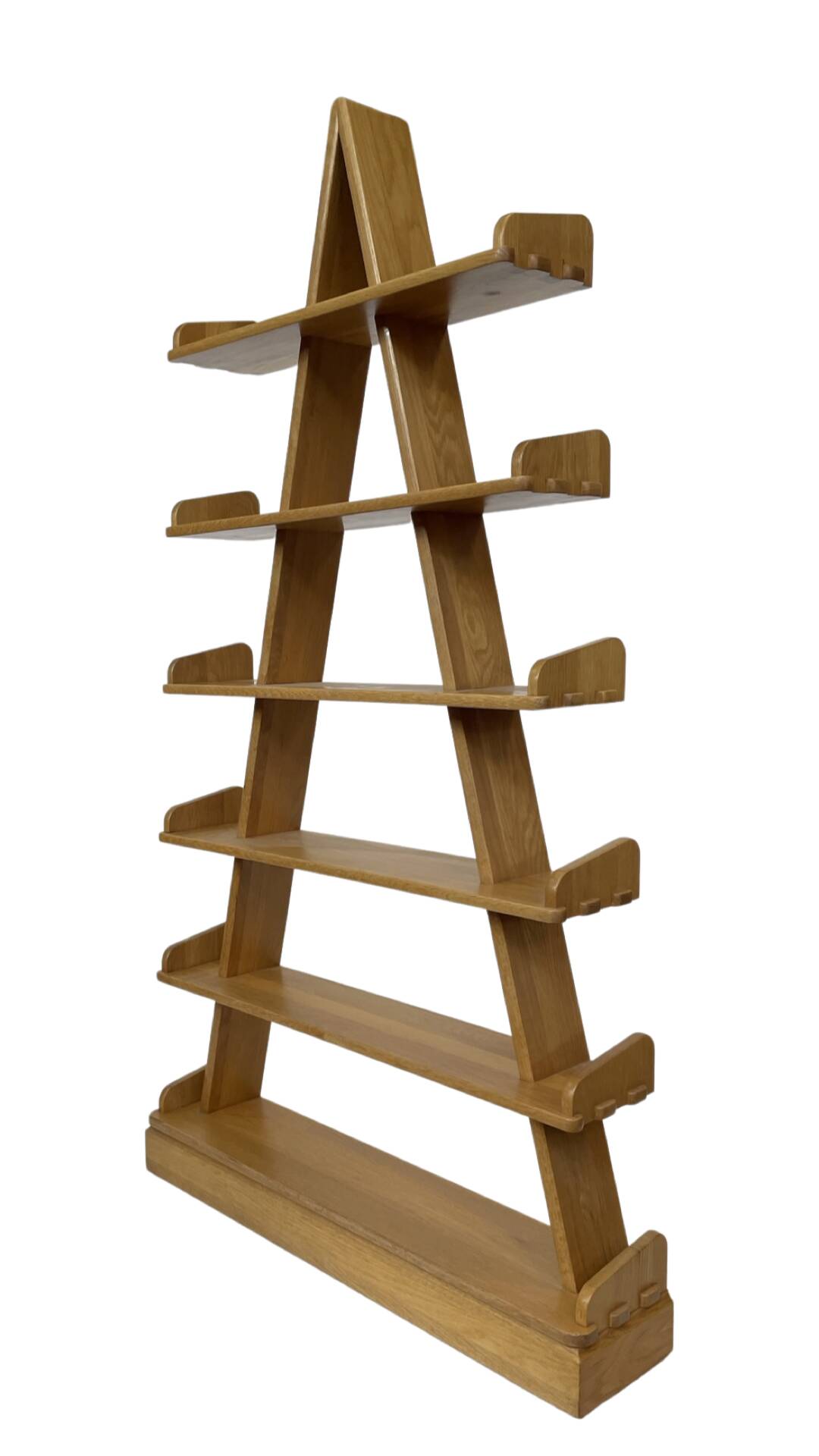 Vintage pyramid cabinet bookcase solid wood design