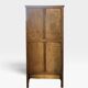 Renovated Art Deco Parisian wardrobe in khaki with original mirror.