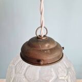 Art Deco satin glass pendant light, 1920s-30s