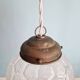Art Deco satin glass pendant light, 1920s-30s