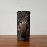 Brutalist Carafe Vase West German in Fat Lava Ceramic from the 1960s by Jopeko