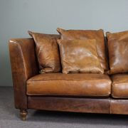 Contemporary classic sofa in sheepskin 2.5 seats