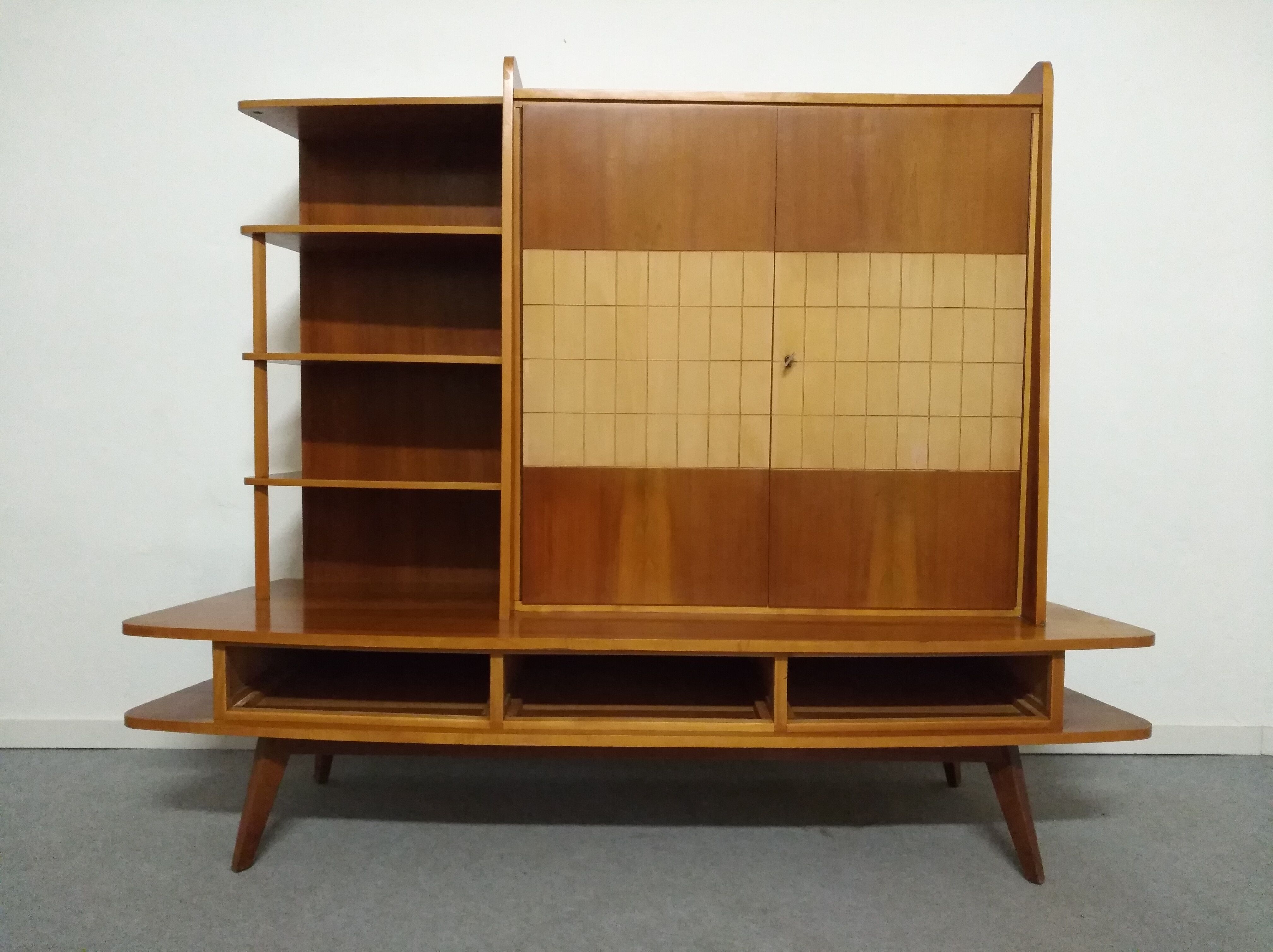 Furniture storage shelves library 50s