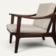 Scandinavian lounge chair in solid teak, 1960s