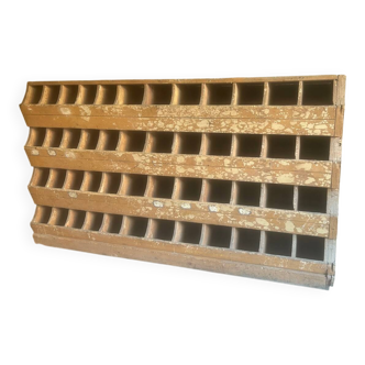 Antique seed cabinet with compartments