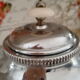 Vintage English teapot in chromed metal and bakelite "Denlagh Products"