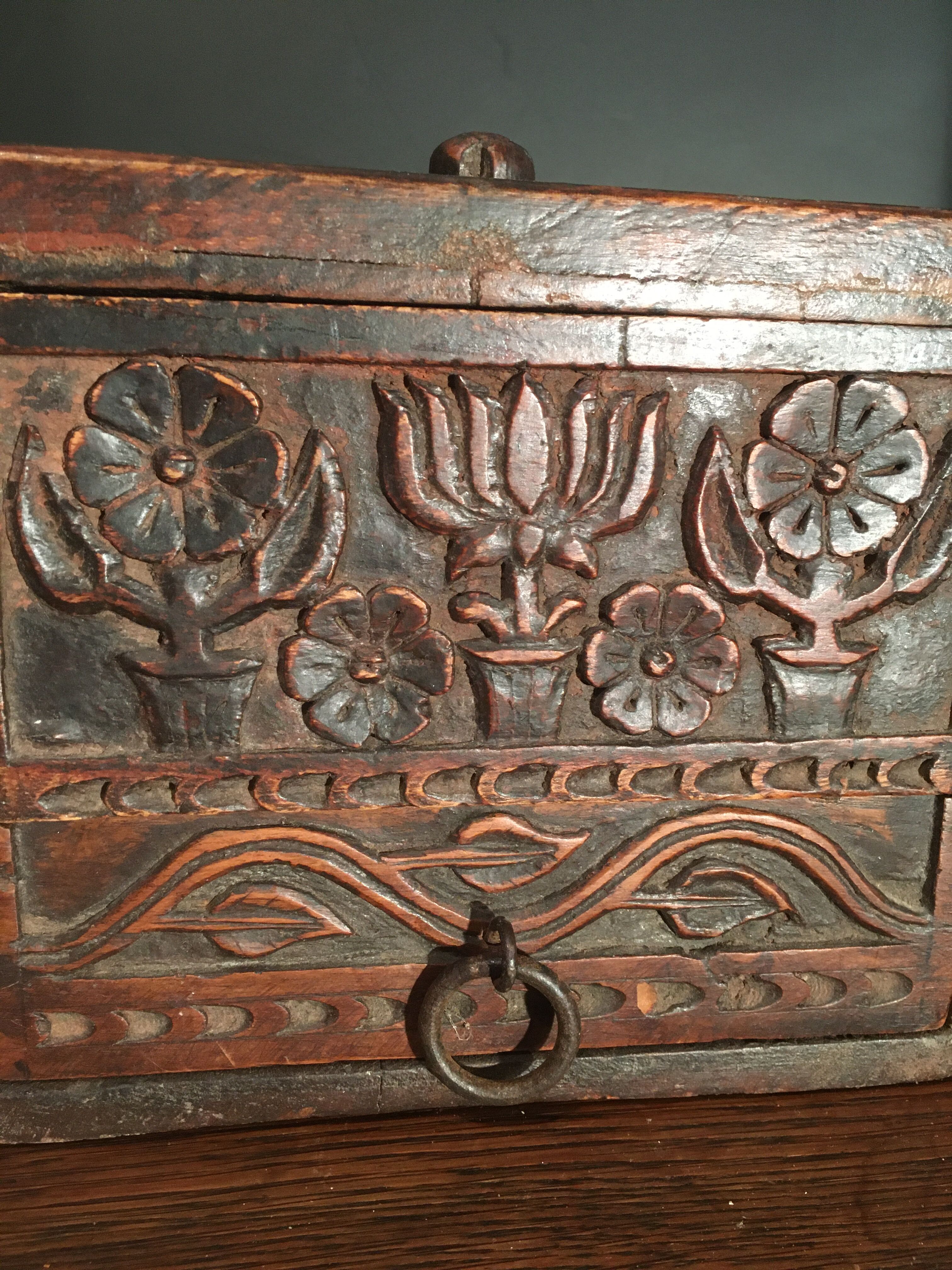 Indian teak spice box