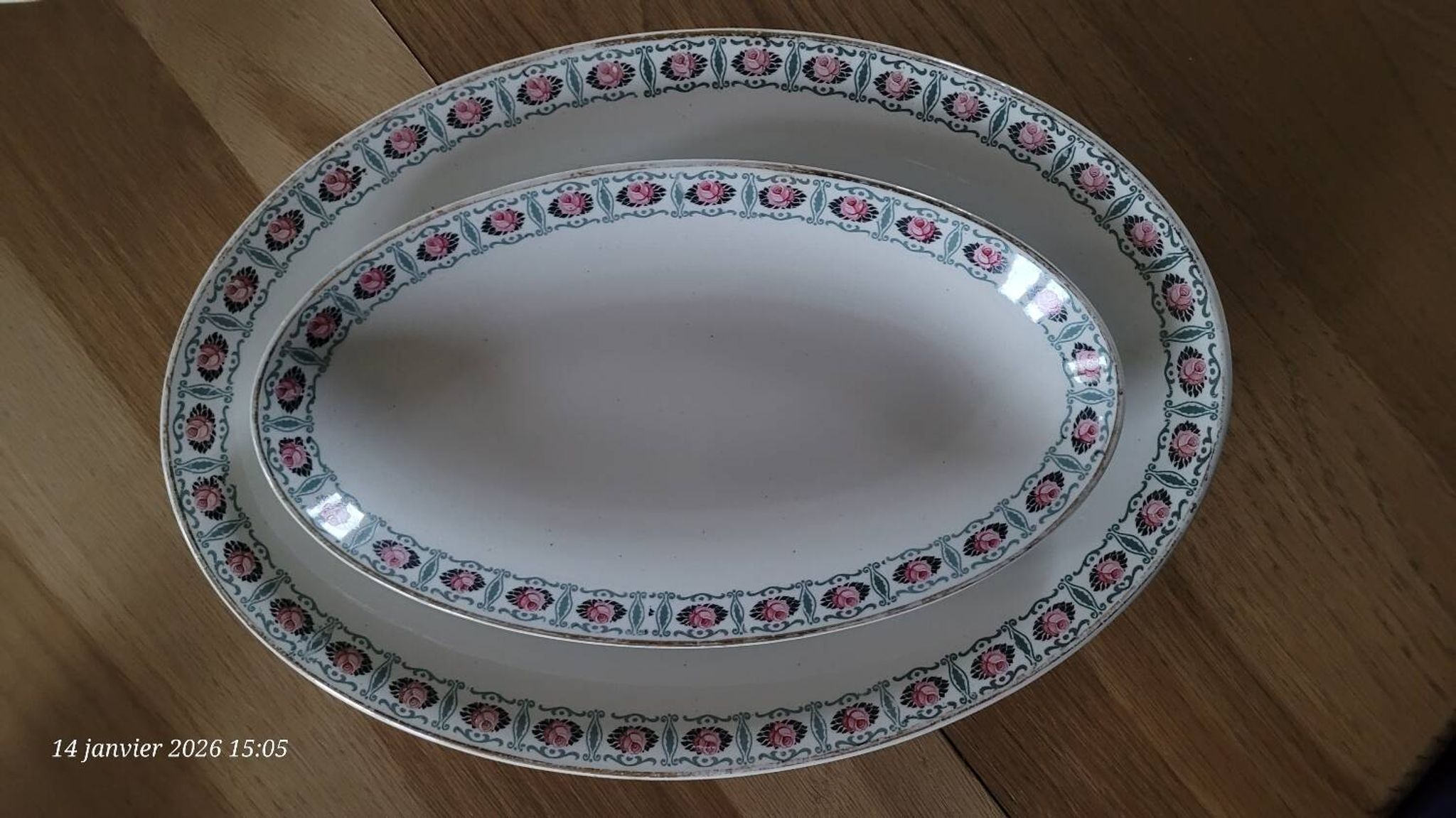 3 antique serving dishes