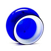 Postmodern vase, blue glass, Poland, 1970s