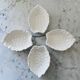 Set of 4 slipware bowls