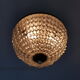 Ceiling light basket with 3 lights in gilded brass