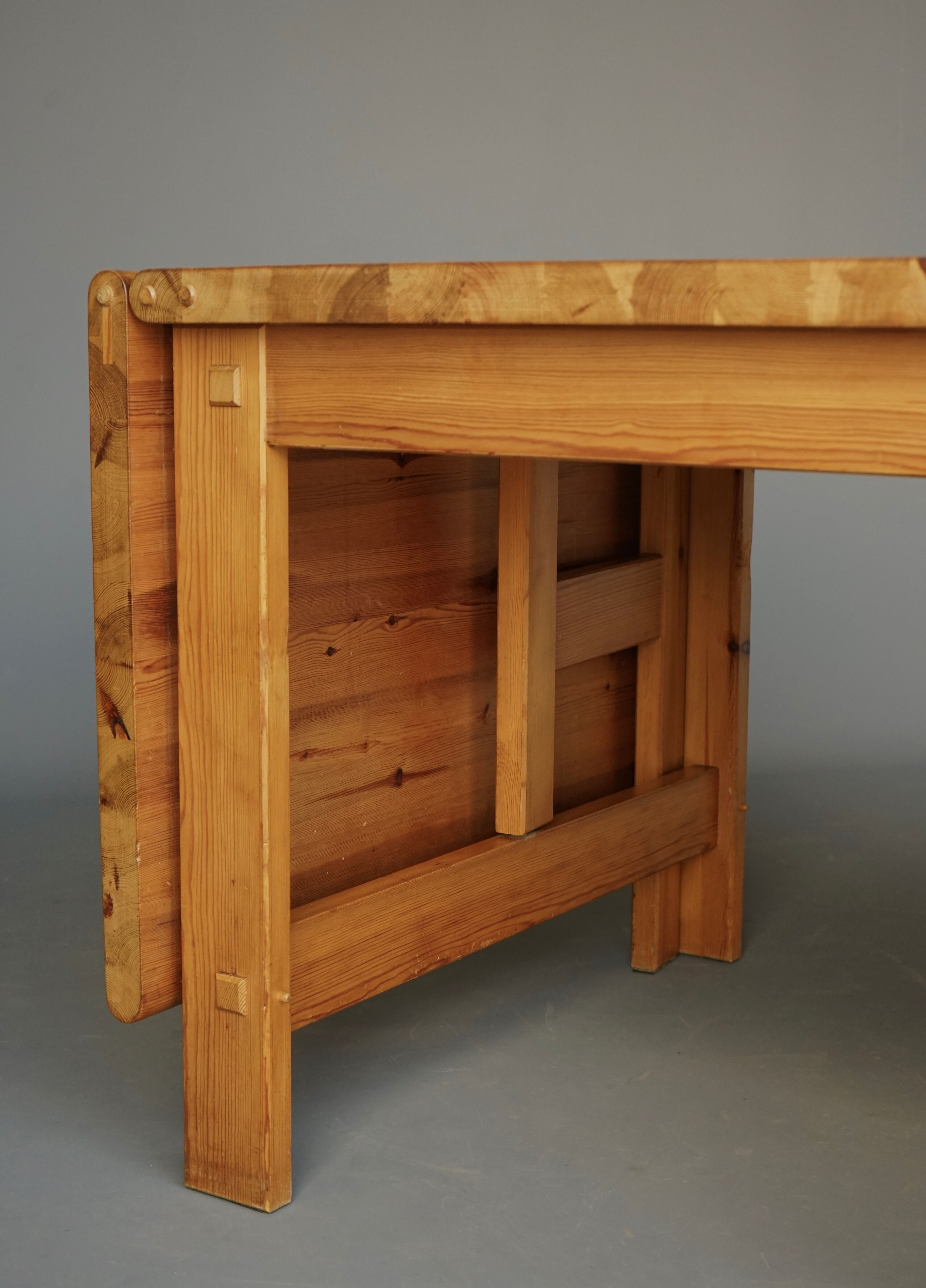 Pine Dining Set by Edwin Helseth for Strange Bruk, 1960s