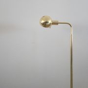 Lampadaire Métalarte en métal doré années 80