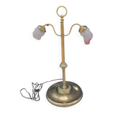 Bronze and brass table lamp